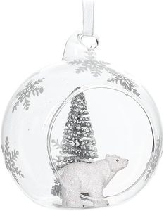 Figura de Cristal de Búho de Alta Calidad, Adorno Navideño en Forma de Bola, Rellenable, Sublimable, de Lujo, Irrompible - Product Image 1