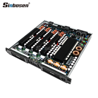 Amplificateur de puissance audio de scène extérieur professionnel 4 canaux format 1U classe D 2000W