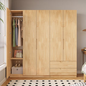 2025สไตล์ทันสมัยไม้สนแข็งตู้เสื้อผ้าขนาดใหญ่พร้อมประตูบานเลื่อนสำหรับห้องนอนและห้องนั่งเล่นเฟอร์นิเจอร์ภายในบ้าน - Product Image 2