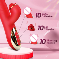 Vibrateur double tête 2-en-1 le plus vendu pour femmes avec télécommande et 10 modes de vibration