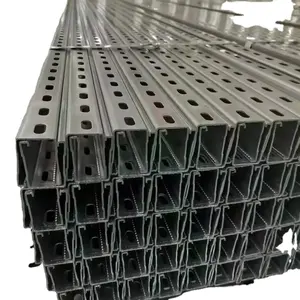 C-образный стальной прогон-Солнечный фотоэлектрический кронштейн 41*41 мм цинковый алюминиевый магниевый стальной профиль