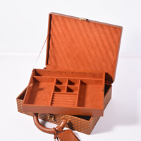 Nouveau luxe Vintage valise Designer en cuir personnalisé voyage coffre serrure unisexe dur bagages hommes bijoux Simple Vintage Style