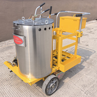 Nouvelles machines de marquage routier de précision, polyvalentes et efficaces, machine de marquage routier thermoplastique à poussée manuelle