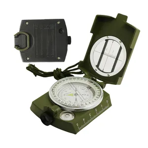 Outdoor Vintage Spiegel Geologische Precisie Tactische Reizen Plotten Onderzoek Clinometer Kompas