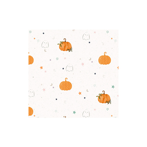 DAMAI Customized Dinnerware Set Serves 10 Guests Party Cute Halloween Boo and Pumpkin Tableware Set Paper Plates Cups Napkin - Product Image 6