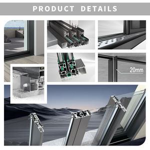 Sungye Moderne Schuifdeur Slanke Aluminium Frame Schuifdeuren Barrièrevrij Spoor Indoor Glazen Schuifwand Keuken Kantoordeur - Product Image 4