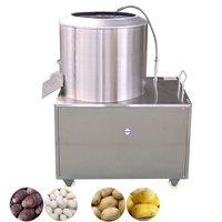 Automatische elektrische aardappelenschiller van roestvrij staal, industriële aardappelenschiller, commerciële aardappelenschilmachine
