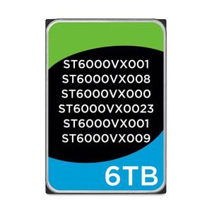ฮาร์ดไดรฟ์ภายใน SATA สำหรับระบบเฝ้าระวัง ขนาด 3.5 นิ้ว ความจุ 6TB ความเร็ว 5400RPM แคช 256MB รุ่น ST6000VX001 ST6000VX008 ST6000VX000 VX0023 VX001 VX009 - Product Image 1