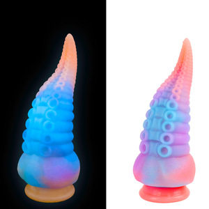 Dildo Anale a Tentacolo di Mostro <span class=keywords><strong>in</strong></span> Silicone Sex Factory che si Illumina al Buio Butt <span class=keywords><strong>Plug</strong></span> con Potente Ventosa per Stimolazione Prostatica - Product Image 3