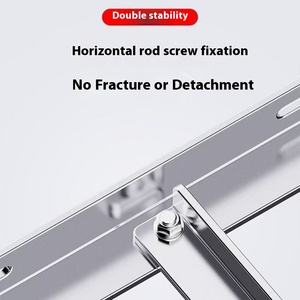 Support pour unité extérieure de <span class=keywords><strong>climatiseur</strong></span> électrique - Acier inoxydable sans peinture, finition brillante, cadre épaissi à trois pieds, durable pour la maison - Product Image 6