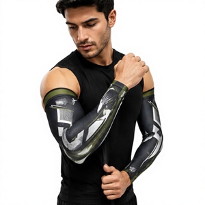 <b>Compression</b> Seamless Breathable Cooling Polyester/Spandex High Quality Unisex Cycling Fitness Golf <b>Arm</b> <b>Sleeves</b> UV Protection - Product Image 1