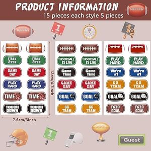 สติกเกอร์ตาสำหรับกีฬาสีดำสติกเกอร์กาวหลายสีโรงเรียนมัธยมโปรฟุตบอลซอฟต์บอลเบสบอลไม่ยุ่งเหยิง - Product Image 3