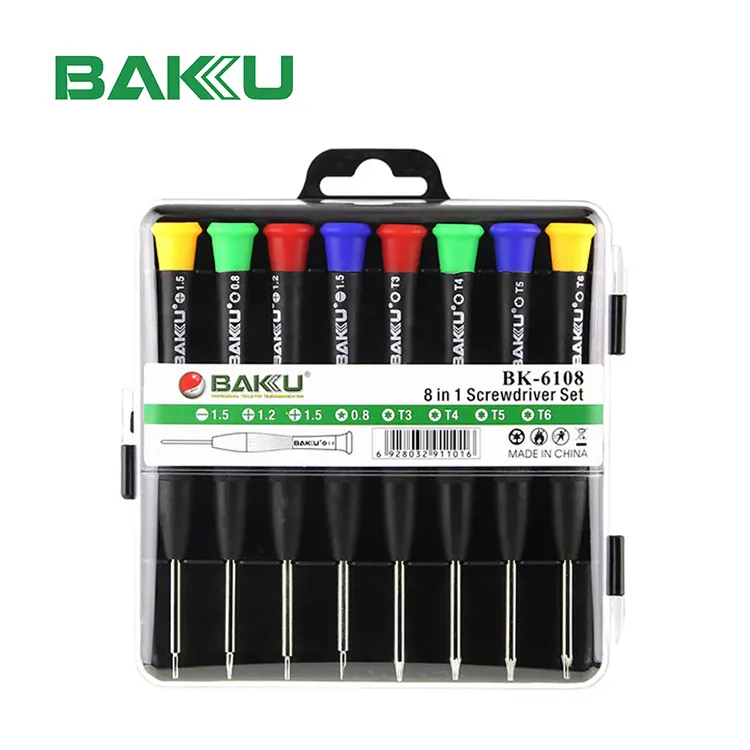 पेशेवर टोक़ पेचकश फोन की मरम्मत उपकरण किट के लिए 1 में मोबाइल सेल फोन 8 Wholesales BK-6108 S2
