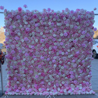 Décorations murales modernes en fleurs de soie 5D rouges pour mariages en extérieur, de haute qualité, écologiques et durables, marque Starmap