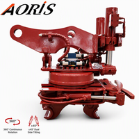 Poignées hydrauliques robustes pour excavatrices avec griffes intégrées