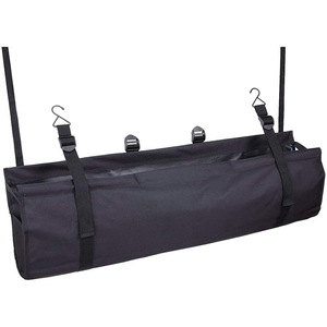 Organizador de maletero de coche, bolsa de almacenamiento de tela Oxford negra de 90cm con ganchos para organización interior del coche - Product Image 2