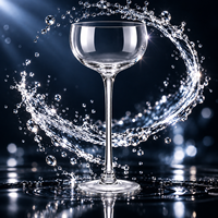 Groothandel Hoge Kwaliteit Dun Glas voor Coupes 150ml Onbreekbaar Modern Minimalistisch Hotel Restaurant Speciaal Nick Nora Glas