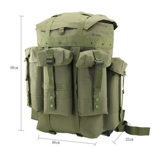 Sac à dos Alice vert olive DFB1122 avec supports métalliques en aluminium léger - Product Image 6