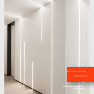 Serviço de solda de perfil de alumínio para gesso LED, faixa de alumínio para extrusão de LEDs, 1m, 2m, 3m, série 6000