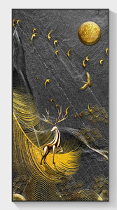 Moderne Simple Or Cristal Porcelaine Image Électrique Porte Bloqueur Mètre Boîte <span class=keywords><strong>Art</strong></span> Mural avec Bouche D'incendie Peinture Décorative - Product Image 4