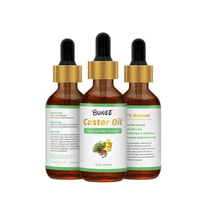 Haarolie Castor Custom Logo 60Ml Hoge Kwaliteit Beste Prijs Organische Haargroei Olie Ricinus Olie Serum