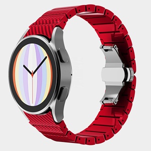 Braccialetto di lusso in fibra di carbonio per <span class=keywords><strong>Samsung</strong></span> Galaxy <span class=keywords><strong>watch</strong></span> <span class=keywords><strong>4</strong></span> cinturino per Huawei <span class=keywords><strong>Watch</strong></span> Gt 3 cinturino intelligente in fibra di carbonio - Product Image 5