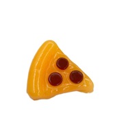 Mainan Squishy Irisan Pizza, Makanan Simulasi Lembut, Pereda Stres, Aksesori Dekoratif