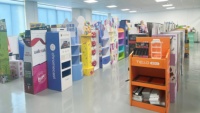 Présentoirs rotatifs personnalisés en carton pour porte-clés, pour la publicité et le rangement des clés