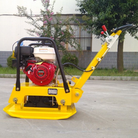 Compacteur à plaques vibrantes réversible de 126 kg, moteur Honda 5,5 ch, haute efficacité, travaux de terrassement et d'asphalte, force centrifuge de 25 kN