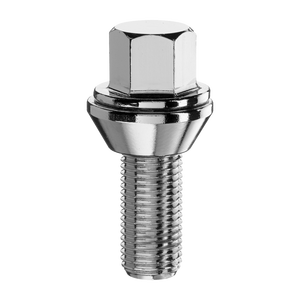 Fabriqué en Italie roue cosse boulon pas Variation 60 degrés cône siège 19 clé hexagonale M12X1.25/24mm blanc Zinc B39LE pour remplacer ou réparer - Product Image 1