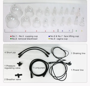 Masseur mammaire et fessier à ventouses sous vide pour <span class=keywords><strong>drainage</strong></span> <span class=keywords><strong>lymphatique</strong></span> et lifting - Product Image 6