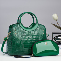 Nouveau Sac à Main Femme Tendance à Nouvelle Texture Motif Crocodile Style Européen et Américain Sac Bandoulière Messager