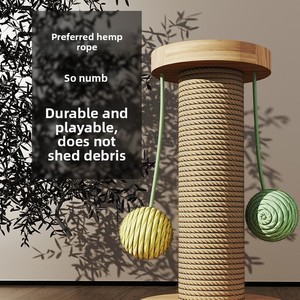 Fournisseur Direct Fabricant Arbre à Chat en Carton avec Matériaux en Laine, Bâton de Jouet Antidérapant et Durable pour Chat, Jouet pour Chaton, Balle Distributrice de Nourriture pour Animaux de Compagnie - Product Image 6