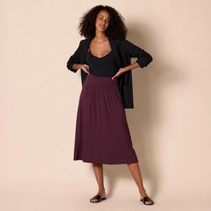 Amazon Essentials Jupe midi en jersey pour femme, taille élastique avec poches, coupe confortable pour un usage quotidien - Product Image 5