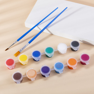 No tóxico MSDS certificado Color personalizado 3ml 5ml DIY pintura acrílica lavable <span class=keywords><strong>pasta</strong></span> creativa juguetes al por mayor niños marca EABOR plástico - Product Image 2