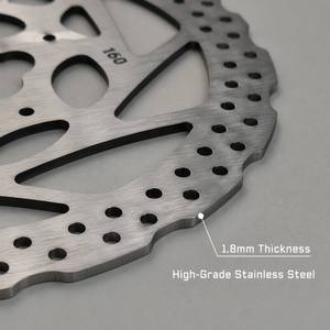 高强度钢制 140mm 160mm 180mm 盘式刹车盘，带 6 个螺丝，厚度 1.8mm，44mm PCD 刹车盘，适用于山地车、电动自行车、踏板车 - Product Image 3