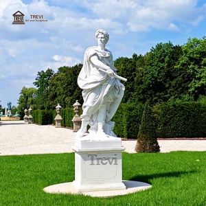 Escultura de Mármol de Tamaño Real de <span class=keywords><strong>Julius</strong></span> Caesar, Figura de Gran Líder Romano Tallada a Mano, Estilo TREVI - Product Image 1