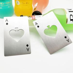 Abridor de Botellas de Acero Inoxidable Personalizado 2026, Diseño As de Espadas, Tamaño de Tarjeta de Crédito, Accesorio Único y Práctico - Product Image 4