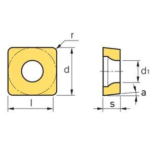 FERVI - SCMT120408N Insertos de torneado P M S (KH) SCMTx - EAN 8012667011536 HERRAMIENTAS ELÉCTRICAS ACCESORIOS DE TORNEADO - Product Image 2