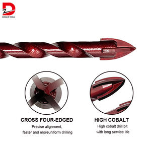 DZ ensemble de forets de maçonnerie à haute teneur en cobalt 10 pièces pour carrelage verre/métal brique céramique plastique Premium forets à <span class=keywords><strong>béton</strong></span> - Product Image 4