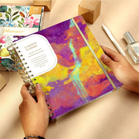 Vente en gros bon marché personnalisé A5 agenda reliure couverture en lin journal debout pour cadeau de carnet de notes de mort spirituelle numérique TDAH
