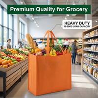 Sac en non-tissé extra épais à logo personnalisé 3D, ultrasonique, résistant, réutilisable, pour courses, boulangerie, gâteaux, pain, emballage alimentaire, sac de transport