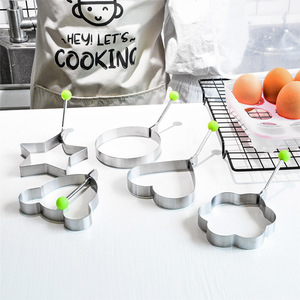Stainless Steel Egg Mold Set Heart Star Circle Shape For Fried Eggs Pancake Rings Kitchen Cooking Tool - Product Image 3