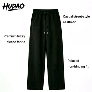 <span class=keywords><strong>Pantaloni</strong></span> Balloon da Uomo Hudao OEM ODM, <span class=keywords><strong>Neri</strong></span> Melange Pesanti, <span class=keywords><strong>con</strong></span> Coulisse, Gamba Larga, Oversize, Stile Streetwear, <span class=keywords><strong>Pantaloni</strong></span> Sportivi, Vendita all'Ingrosso - Product Image 5