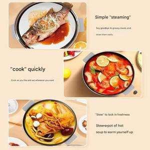 Cuiseur vapeur électrique multifonctionnel avec capacité de 16 L en acier inoxydable, contrôle numérique, vapeur rapide, sécurité, arrêt automatique pour un usage domestique - Product Image 5