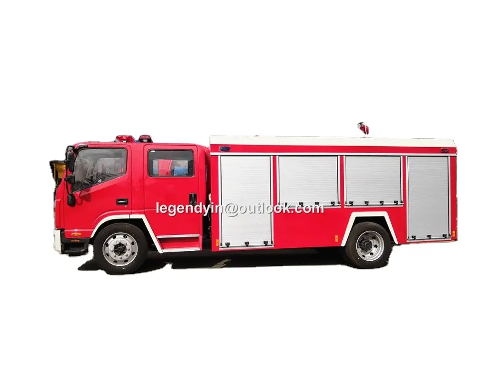 Китай известный шасси марка JAC двойная кабина пожарная машина 5 мест 4 двери 4000 литров JAC пожарная машина для продажи