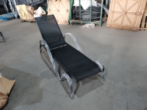 Chaise longue pliante moderne et durable en aluminium pour l'extérieur, <span class=keywords><strong>jardin</strong></span>, patio, chaise longue pour cour, hôtel, plage <span class=keywords><strong>pliable</strong></span> - Product Image 3