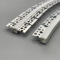 Canal d'extrusion de profilés en aluminium pliable à LED pour cloisons sèches avec diffuseur Plâtre intégré Forme incurvée flexible pour plafond
