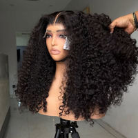 Perruques courtes bouclées crépues en gros, perruques en cheveux humains avec dentelle frontale, perruques en dentelle HD bon marché pour femmes noires, perruques en cheveux humains coupe pixie