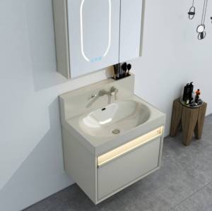 Piedra artificial de lujo modelo 25A1 suministro directo de fábrica de alta calidad para tocadores y pasillos de baño resistentes al agua - Product Image 2